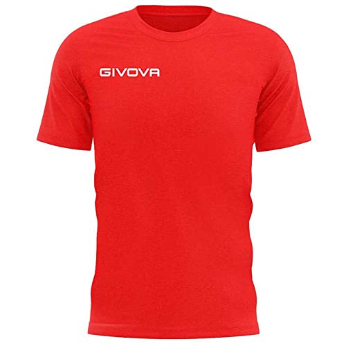 T-Shirt Givova en Coton Rouge Frais Taille M Vêtement Sport Casual