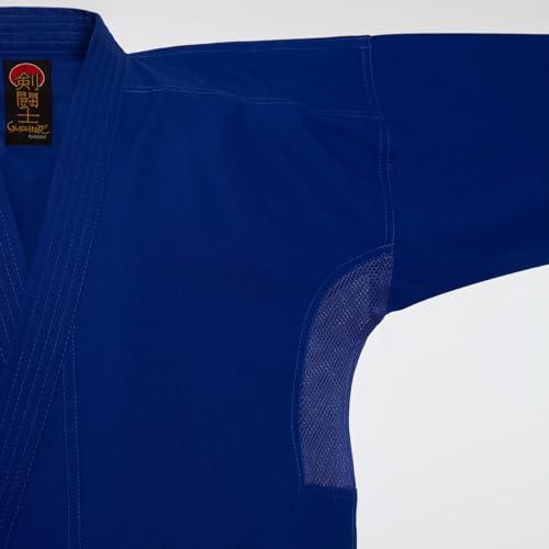 ProForce Jaqueta de karatê de 283 g com ventilação (mistura 60/40), Azul, 5