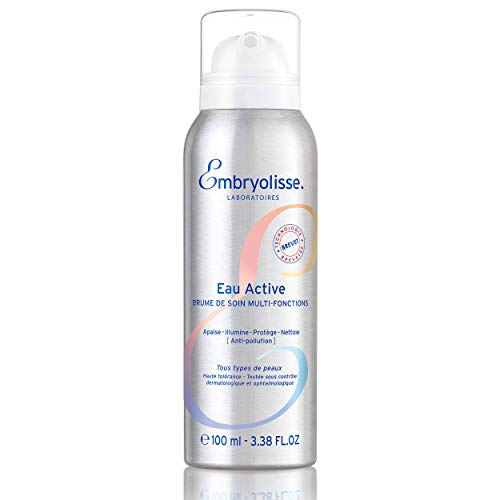 Embryolisse Active Water, 3.38 fl. oz. – Face Mist Sprayer, Soothing & Anti-Pollution Ionized & Mineralized Water for All the Family and All Skin Types