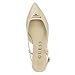 Guess Women's Bemas Flat, Ivory Patent 150, 10