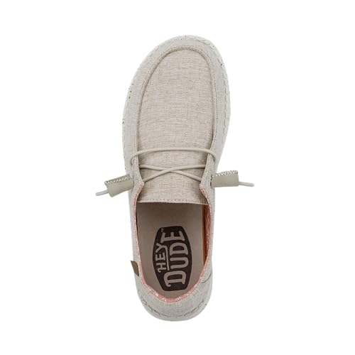 Image of HEYDUDE Women's Wendy Chambray | Women's Shoes | Women's Lace Up Loafers | Comfortable & Light-Weight