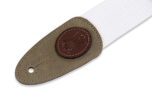 Levy's Leathers Mssc8-Wht Signature Series Cotton Guitar Strap, White #TOP1