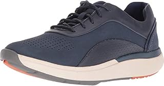 Clarks Women's Un Cruise Lace Sneaker, Navy Nubuck/Leather Combi, 75 M US