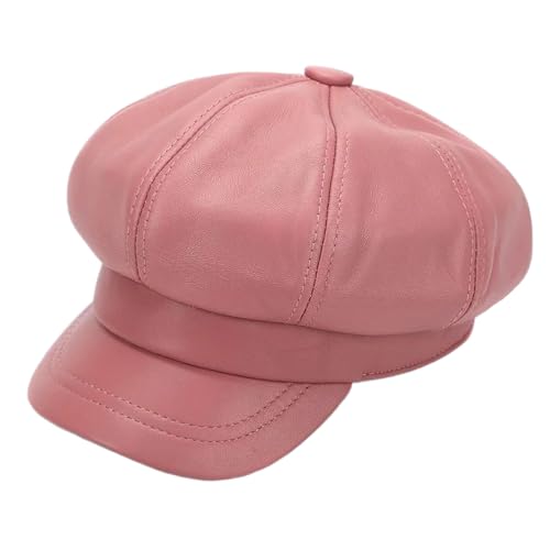 Casquette Newsboy en cuir véritable pour affirmer votre personnalité avec un look rétro
