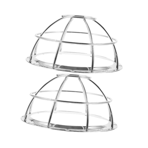 Cubierta Protectora para sensor de humo de acero inoxidable, 2 piezas plata 7