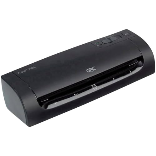 Image of GBC Laminator A4 Fusion 1100L, High Speed Laminating, 3 Minutes Warm-up Time, Hot /Cold Laminating, 75 to 125 mic Laminating Pouches, Ideal for Home Office or Small Offices, Black, 4400746EU
