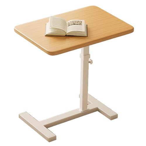 Table de lit à roulettes cachées Bureau mobile réglable 66-106 cm