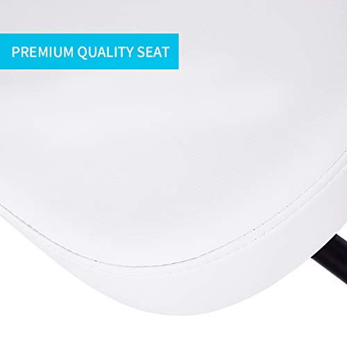 Dragonn By Vivo Ergonomic Kneeling Chair With Back Support, Adjustable Stool For Home And Office With Angled Seat For Better Posture - Thick Comfortable Cushions, White, Dn-Ch-K02W #TOP5