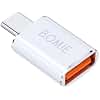 BOMIE USB Type-C 変換アダプタ USB 3.2 Gen2 (メス) to USB-C (オス) 変換アダプタ 10Gbps 高速データ転送 3A 急速充電 OTG対応 アルミ製外装 Ma c Book Pro/Air Phone 17/16/15 Pad Pro D-ell XPS スマートフォン、タブレット、ノートパソコンなどType-C機器対応