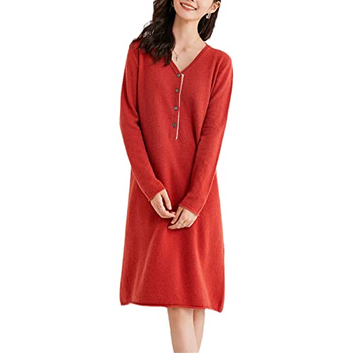 Robe longue cachemire femme rouge un cocon de douceur pour l'hiver