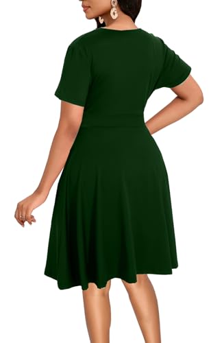 Image of DinyIn Women's 2025 Summer Short Sleeve Casual Dresses
