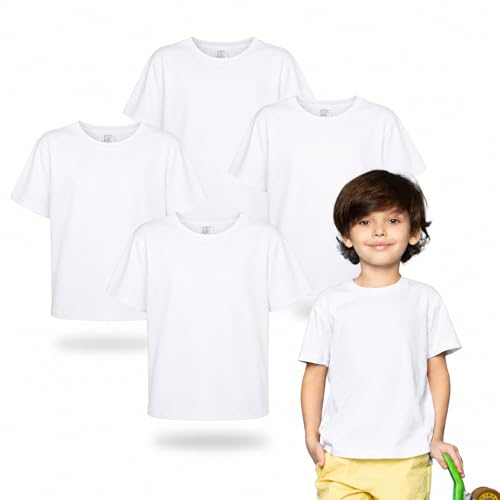 4 Pack Toddler Blank Sublimation T-Shirts