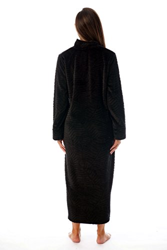 Image of Just Love Plush Zipper Lounger Solid Robe
