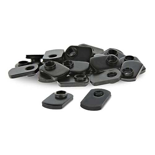 8020, 3278, 15 Series 5/16-18 Offset Threaded Slide in Economy T-Nut Steel T-Slot Accessories for 80/20 Aluminum Extrusion Hardware Nuts (25 Pack)