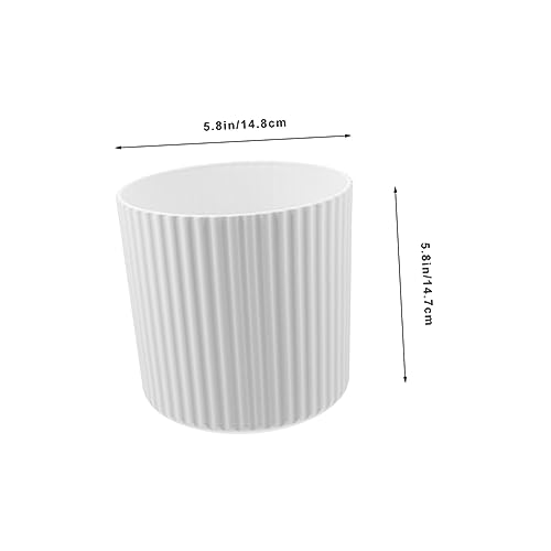 Image of Ciieeo Compact Uncovered Trash Can Small Plastic Desk Bin for Bedroom Bathroom Kitchen Office Mini Garbage Container Cute Waste Basket for Desktop Use