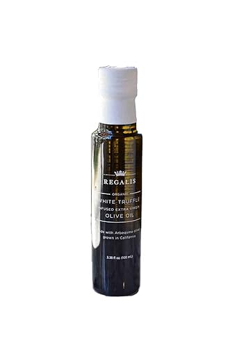Regalis Aceite de Oliva Arbequina de Trufa Blanca, Orgánico 3.4 fl oz