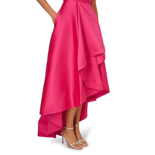 Image of Adrianna Papell Womens Mikado High-Low Gown