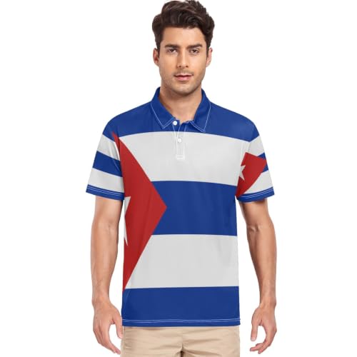 Polo de golf Cuba pour homme à manches courtes respirant GuoChe taille S