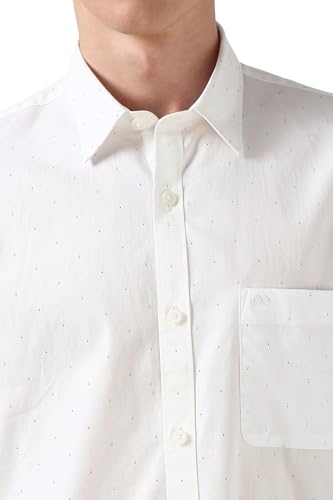 Image of Peter England Men's Cotton Slim Fit Print Shirt