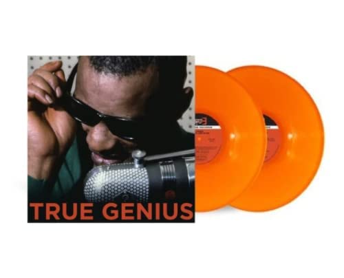 Album Art for True Genius - Exclusive Limited Edition Orange Colored Vinyl 2LP by Ray Charles