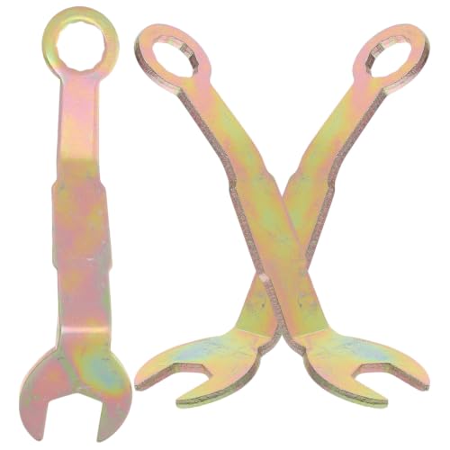 Juego de 3 piezas de Llaves de Pivote para Puerta de Bolsillo con Extremo Abierto de 3/8" y Socket de 5/16", Construcción de Hierro, Acabado Dorado miniatura 1