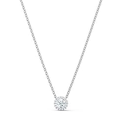 Swarovski Women's Angelic Necklace, Brilliant White Crystals with Elegant Rhodium Plated Metal, from the Swarovski Angelic Collection