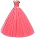 Likedpage Women's Sweetheart Ball Gown Tulle Quinceanera Dresses Prom Dress (US6, Black) … …