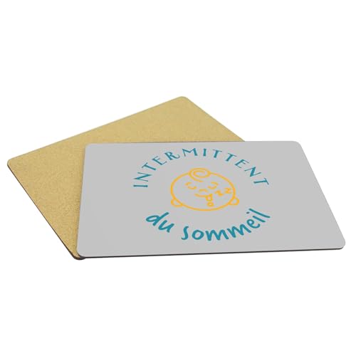 Sets de table avec dessous en liège souples grand format pour repas de parents - 5