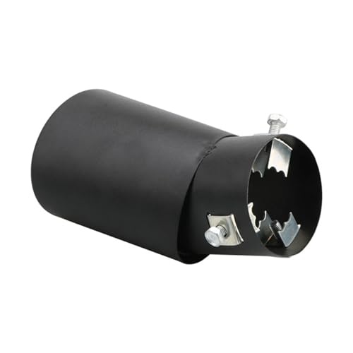 Tubo de escape con embellecedor trasero universal de aleación de aluminio y diseño redondo