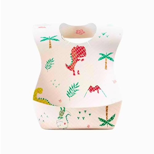 EverGrow Trade Angad Creations Disposable Baby Bibs Individual Wrapped Travel Bibs Waterproof Food Catcher for Toddlers Girls Boys Feeding 24 Count, Mix Prints