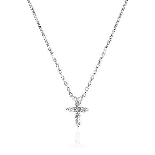 14k Cross Necklace, Diamond Gold Cross NECKLACE, Dainty Solid Gold Cross Jewelry, Best Mom Gift, Mother's Day Gift, Christmas Gift3