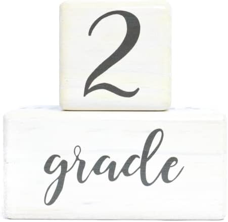 Premium Solid Wood Baby Milestone Age Blocks + Gift Box | Soft White Stained Natural Pine | Weeks Months Years Grade Newborn Photo Props | Perfect Pregnancy Gift and Keepsake, Month Photos