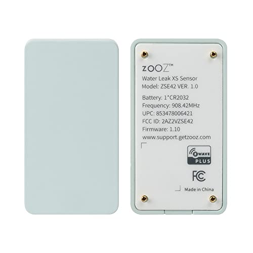 Zooz 700 Series Z-Wave Plus Water Leak Xs Sensor Zse42 For For Smart Flood Prevention. Hub Required (Sold Separately). Compatible With Smartthings, Hubitat, And Ring Alarm. #TOP2