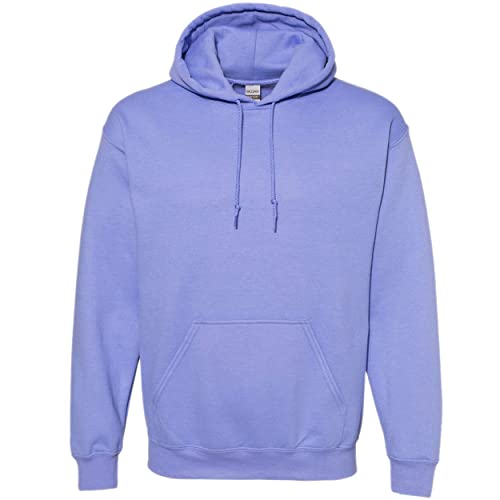 Image of Gildan Men's Heavy Blend Drawcord Hooded Sweatshirt, Safety Pink