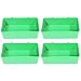BCOATH Bird Cage 4 pcs Conure Accessories Shower Accessory Decor Hanging Bath Supplies Container Parakeet Cockatiel Pet Parrot for Bowl Tub Brid Green Feeding Plastic Cage Bathtubs Bird Bird Feeder