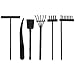 Toddmomy Zen Garden Rake 6pcs Mini Bamboo Zen Sand Rake Mini Zen Garden Tools Sand Rakes Toys Mini Push Rakes Crafts Plastic Zen Garden Kit Ornaments for Home Office Decoration Mini Rake