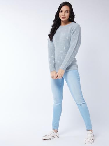 Image of Modeve Women Flower Print Sweater for Winters||Winterwear||