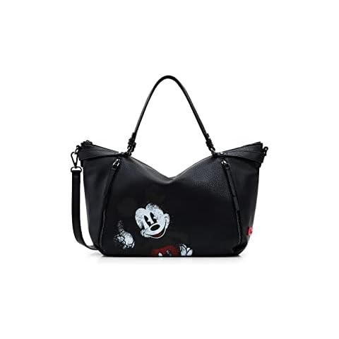Desigual Negro, Bag_Best Mickey_Libia 2000-Bolsa de Deporte Cover