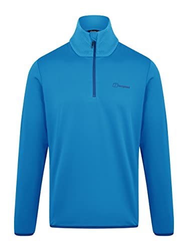 Berghaus Men's Keppla Half Zip Fleece | Extra Warmth | Soft Feel, Vallarta Blue, S