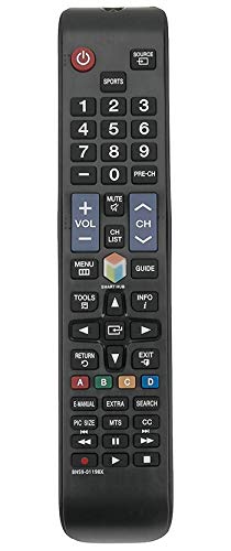 ALLIMITY BN59-01198X Replaced Remote Control Fit for SAMSUNG LED HDTV UN32J5500AF UN40J6300AF UN40JU650DF UN48J5500AF UN48J6300AF UN50J5500AF UN50J6300AF UN50JS7000F UN50JU6500F UN55J6300AF UN50JU6401