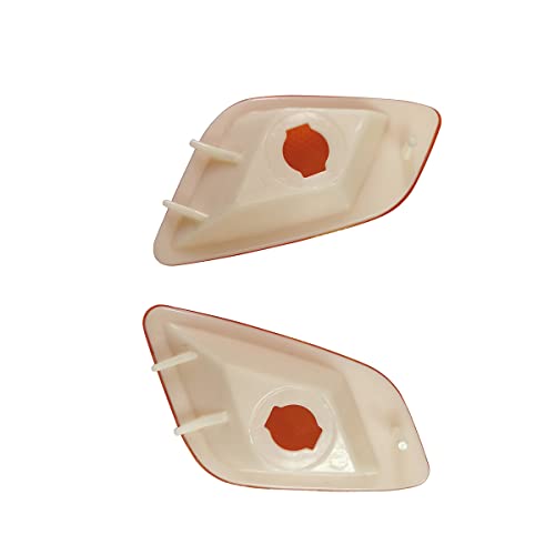 Kyyet Left+Right Front Fender Side Marker Lights Lamps Assembly Compatible With 1997-2006 Jeep Wrangler Tj Marker Turn Signal Parking Lights Lamps Housing 55155629Ac 55155628Ac(Amber Lens) #TOP2