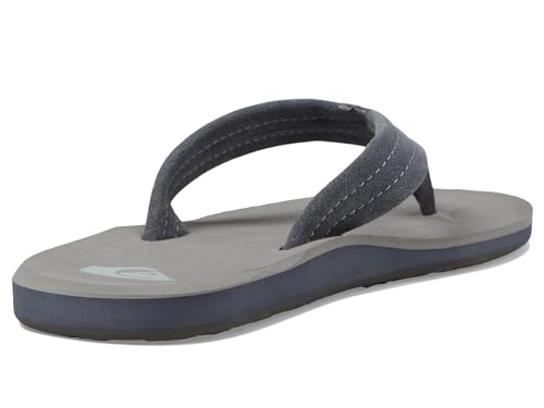 Image of Quiksilver Carver Suede Flip Flops for Men, Arch Support Athletic Mens Sandals, Thong Mens Slides