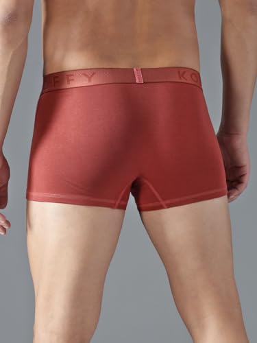 Image of KOFFY Men's Cotton Lycra Mini Trunks with 4-Way Stretch | Wrinkle-Resistant | Ultra-Soft Elastic I 2X Absorbent