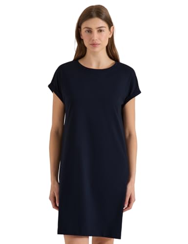 Robe t-shirt femme jersey Cecil vêtement coton col rond coupe droite décontractée chic