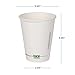 ECO PRODUCTS Compostable Disposable GreenStripe 12oz Coffee Cups, Pack of 50, White Single Wall Hot Paper Cup, Plant Based PLA Lining, Biodegradable 5