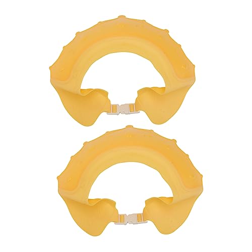 Totority 2個子供用シャンプーキャップ シリコン製 洗髪時耳保護ハット 防水バスキャップ ちゃん 幼児用 目や耳への水の進入防止