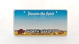 North Dakota US USA Nummernschild Nummernschild geprägt, personalisierbar