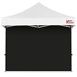 MASTERCANOPY Instant Gazebo Sidewall Panels Sunwall for 3x3M Pop Up Gazebo,1 Piece,Black