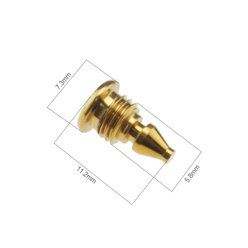 The Lord of the Tools 2Pcs Bicycle Bleed Screws for Lever Reservoir T25 Compatible with Magura EBT Bike Titanium Alloy Bolts Bicycle Fuel Tank Oil Filling Hole Screw Gold - Image 4