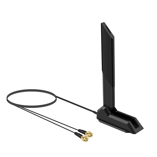 External WiFi 6 6E Tri-Band Antenna 6GHz 5.8GHz 2.4GHz Magnetic Base Replacement Antenna for PC Desktop Computer Asus Rog Strix Gigabyte Aorus Gaming WiFi Motherboard Card, Slinkdsco